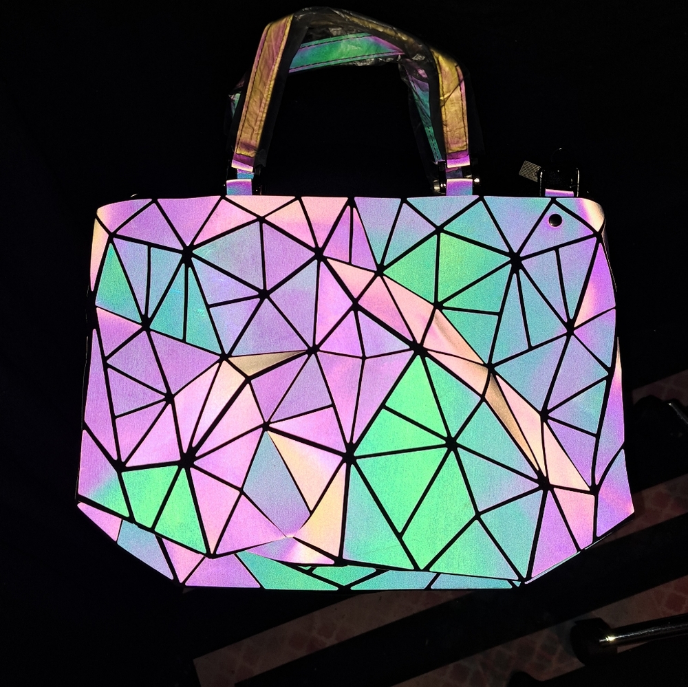 Fabulous  Holographic Light Reactive handbag